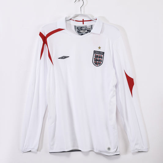 Long-sleeved: 2006 Season England Home Retro