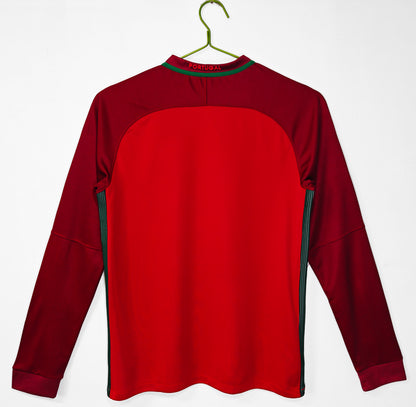 Long-sleeved: 2016 Season Portugal Home Retro