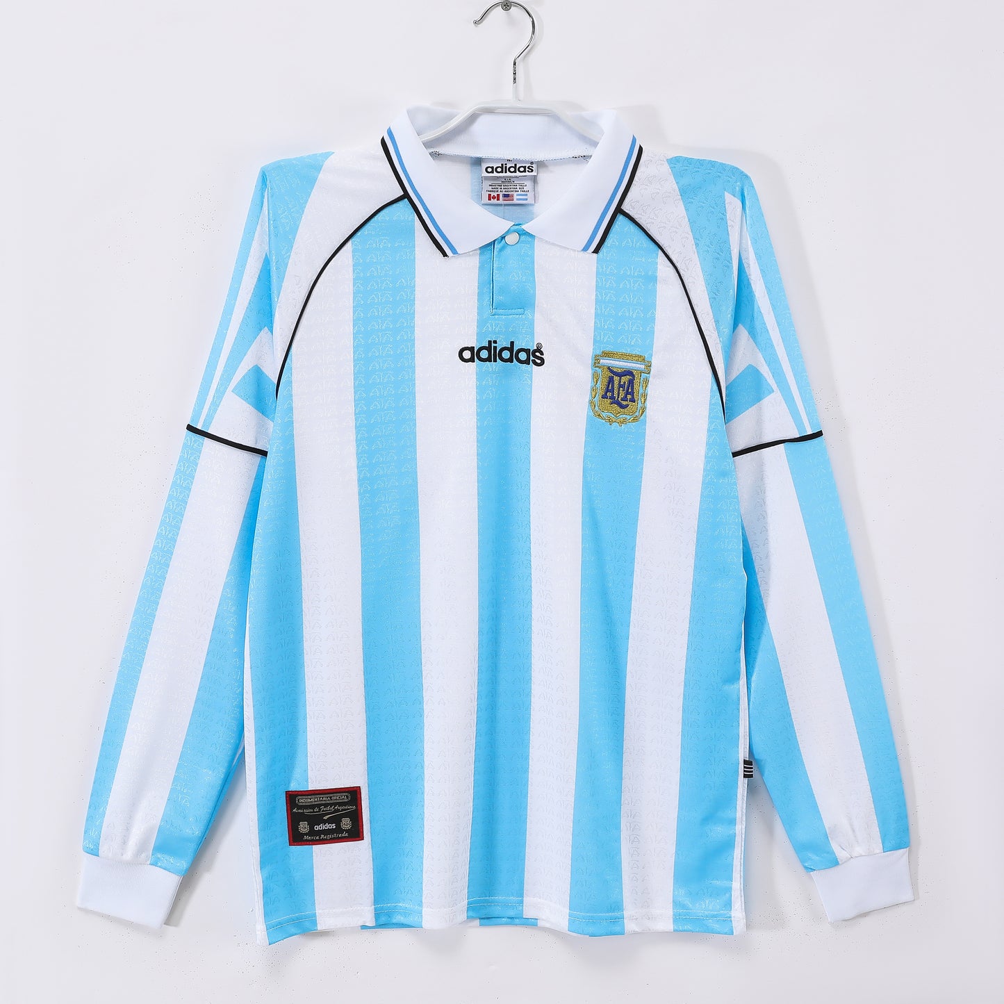 Long-sleeved jersey: 1996/97 season Argentina home kit