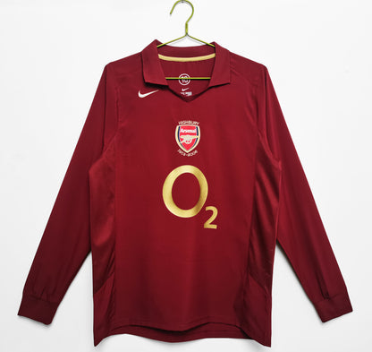 Long-sleeved: Arsenal Home Kit 2005/06 Season