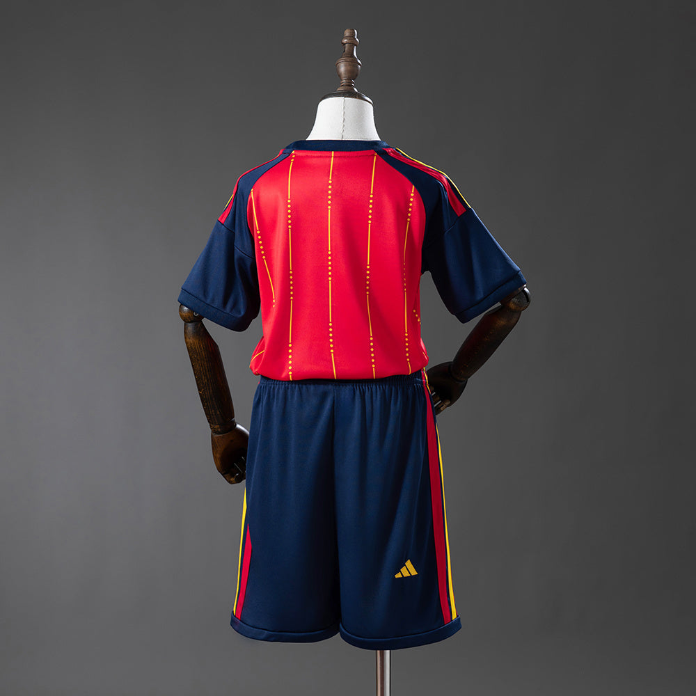 Spain 2026 Home Kids Kit Jersey Size