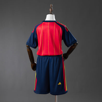 Spain 2026 Home Kids Kit Jersey Size