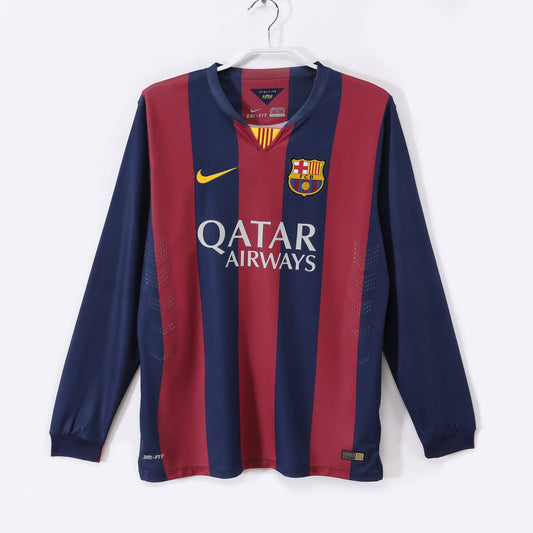 Long-sleeved: 2014-15 Season Barcelona Home Jersey
