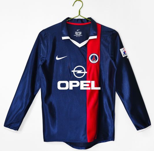 Long-sleeved jersey: 2001/02 season Paris home kit
