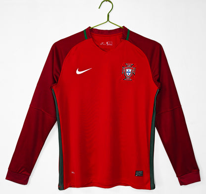 Long-sleeved: 2016 Season Portugal Home Retro
