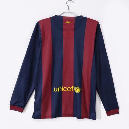 Long-sleeved: 2014-15 Season Barcelona Home Jersey