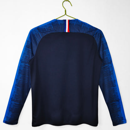 Long Sleeve: 2018 World Cup France Home Champion Retro