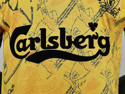 1994/96 Season Liverpool Away Kit Yellow