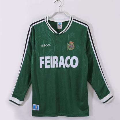 Long-sleeved jersey: 1999/00 season Deportivo La Coruña away green