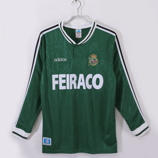 Long-sleeved jersey: 1999/00 season Deportivo La Coruña away green