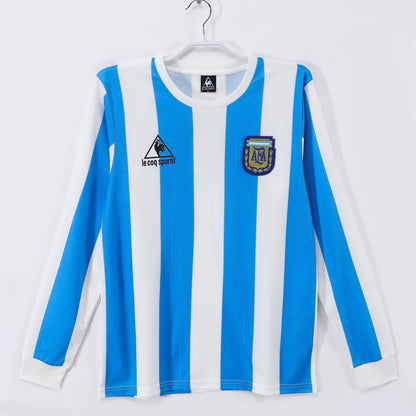 Long-sleeved jersey: 1986 season Argentina home kit