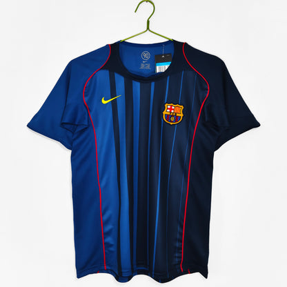 2004/05 Season Barcelona Away Kit: Royal Blue