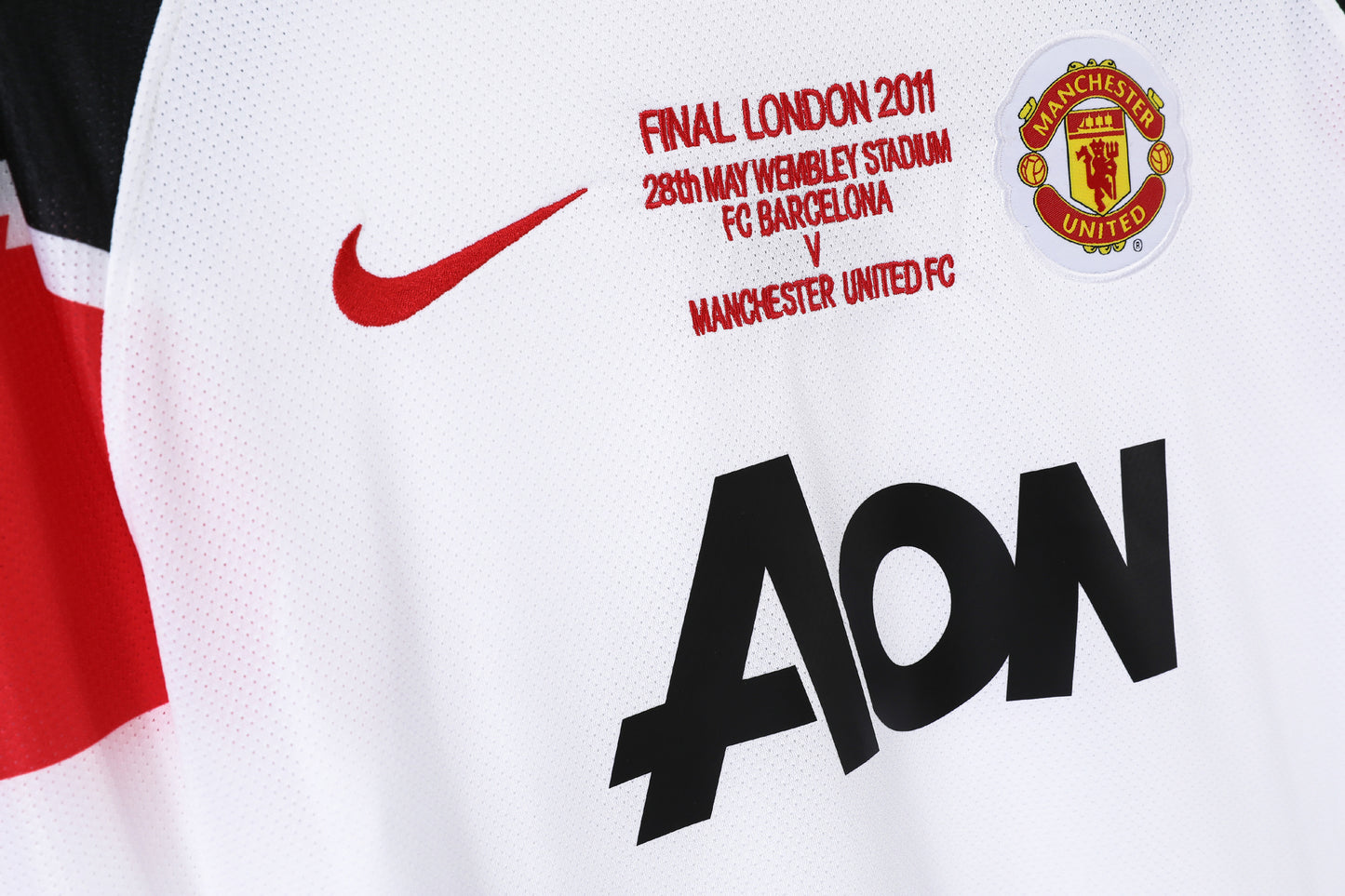 2010/11 Season Manchester United Away White Retro Champions League Kit