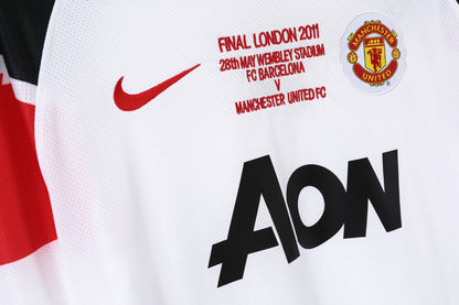 2010/11 Season Manchester United Away White Retro Champions League Kit