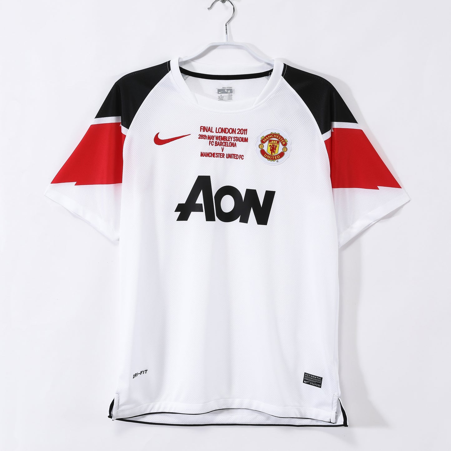 2010/11 Season Manchester United Away White Retro Champions League Kit