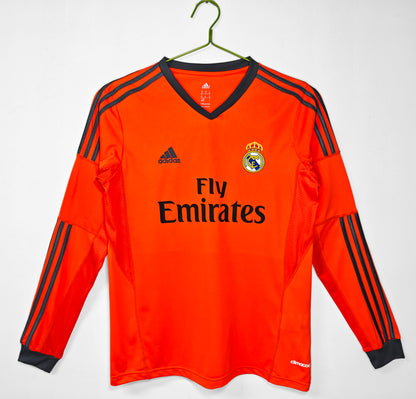 Long-sleeved: 2013/14 Season Real Madrid Second Away Orange