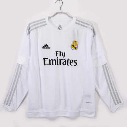 Long-sleeved: 2015/16 Real Madrid Home Jersey