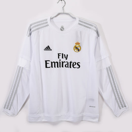 Long-sleeved: 2015/16 Real Madrid Home Jersey