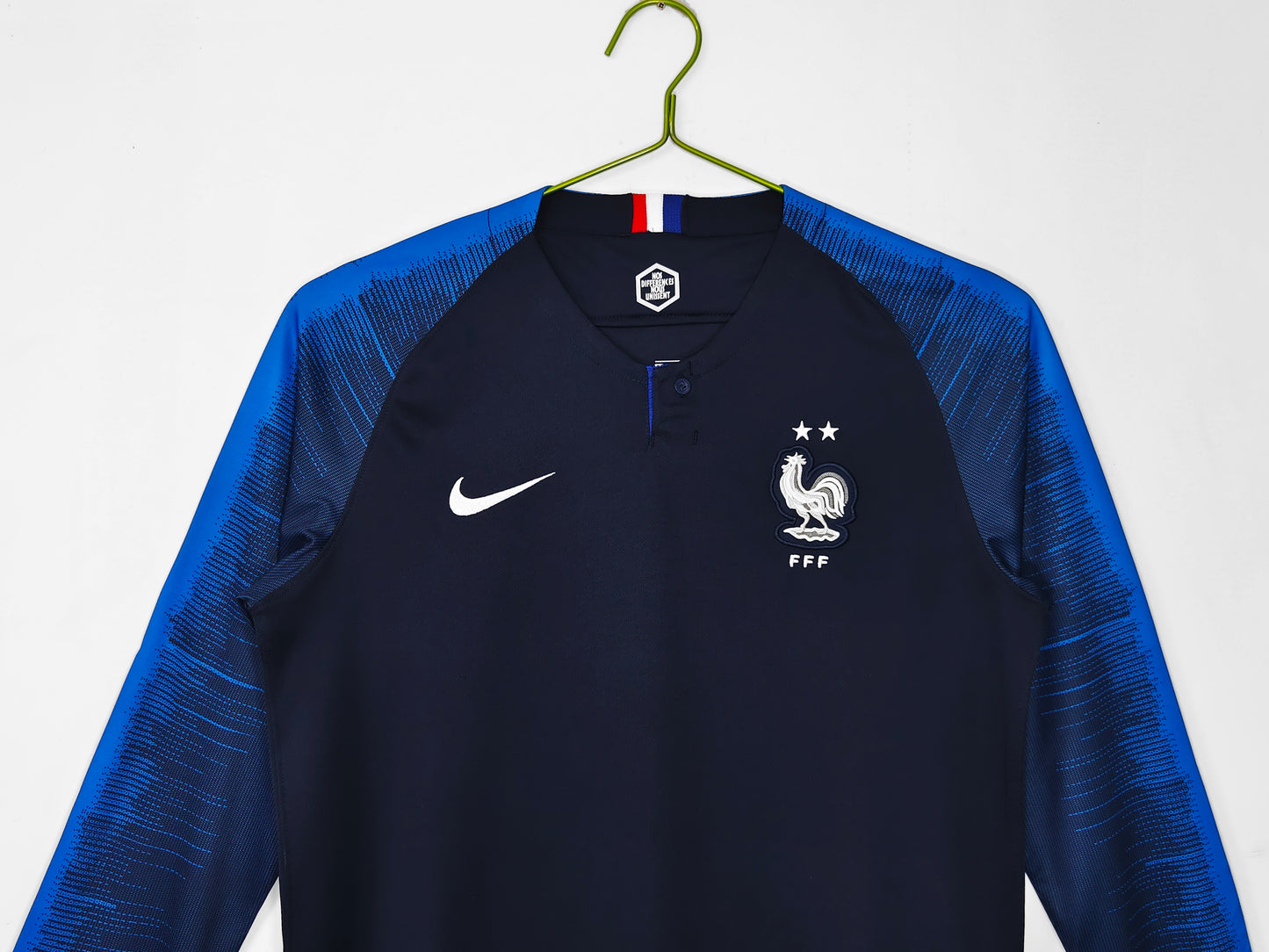 Long Sleeve: 2018 World Cup France Home Champion Retro