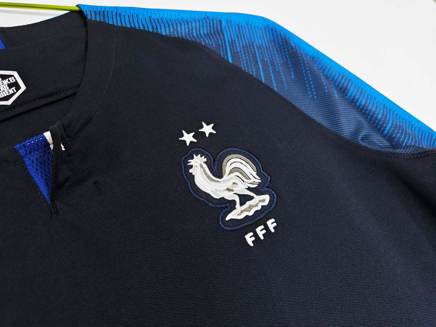 Long Sleeve: 2018 World Cup France Home Champion Retro