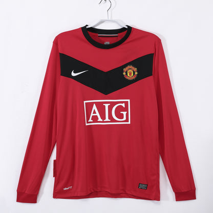 Long-sleeved: 2010 Season Manchester United Home Retro