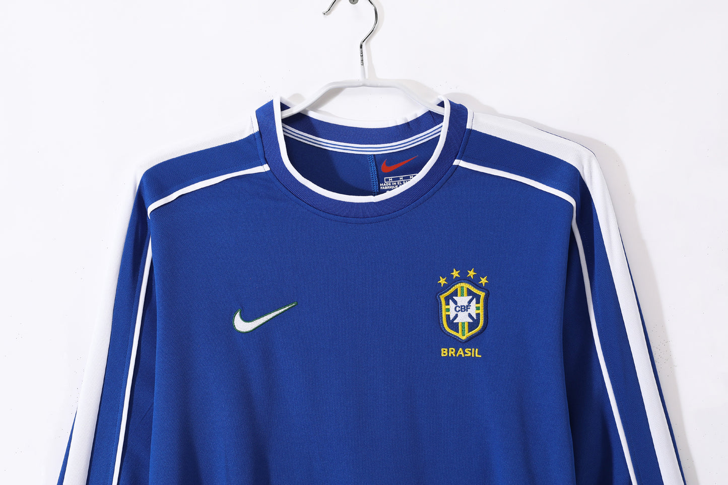 Long-sleeved jersey: 1998 Season Brazil Away Retro