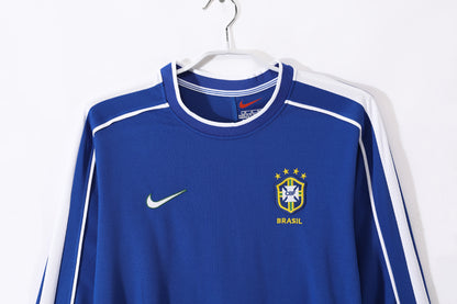 Long-sleeved jersey: 1998 Season Brazil Away Retro