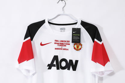 2010/11 Season Manchester United Away White Retro Champions League Kit