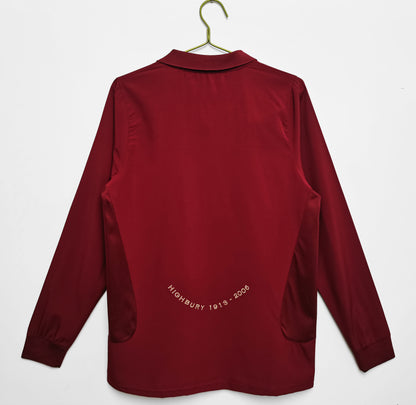 Long-sleeved: Arsenal Home Kit 2005/06 Season