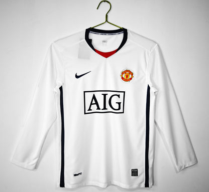 Long-sleeved: 2008/09 Manchester United Away Kit