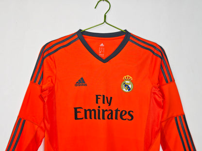 Long-sleeved: 2013/14 Season Real Madrid Second Away Orange
