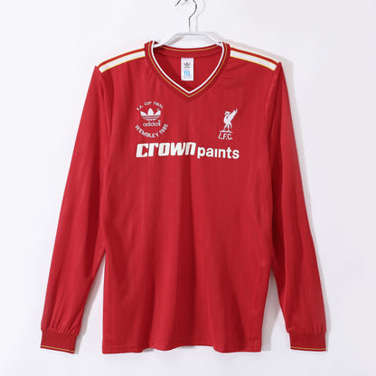 Long-sleeved: Liverpool home kit for the 1986/87 season