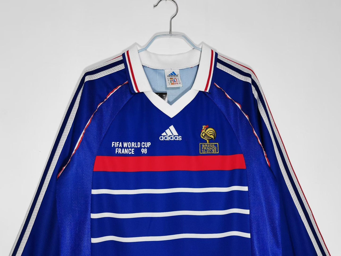 Long-sleeved jersey: 1998 season France home retro