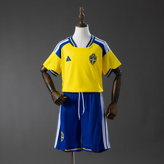 Sweden 2026 Home Kids Kit Jersey
