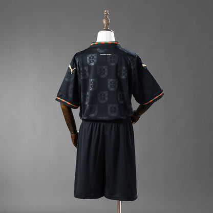 Portugal 2026 Black Kids Kit Jersey