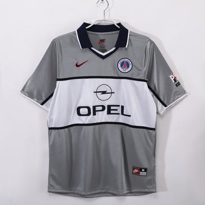 2000/01 Season Paris Away Grey Collar