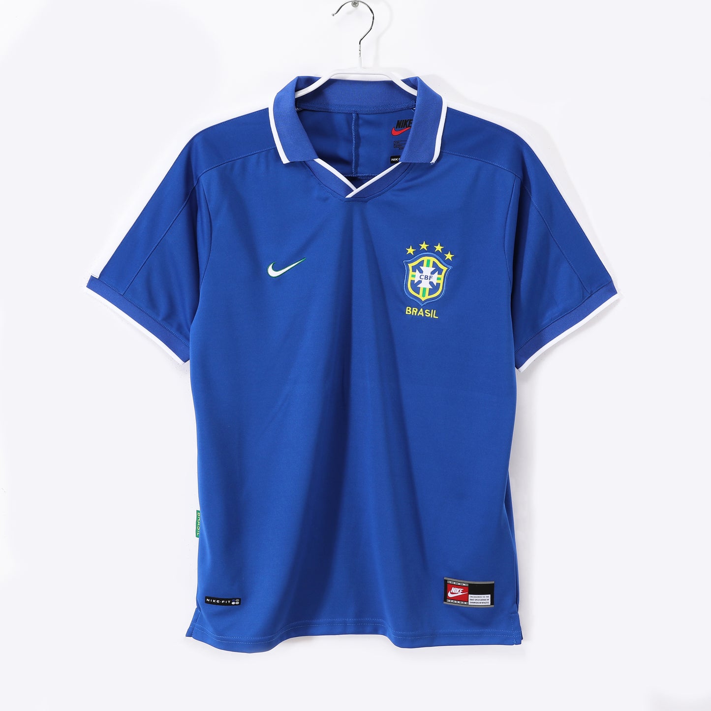 1997 Season Brazil Away Blue Retro