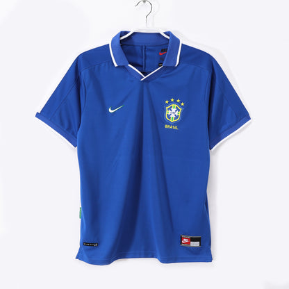 1997 Season Brazil Away Blue Retro