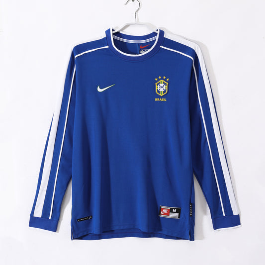Long-sleeved jersey: 1998 Season Brazil Away Retro